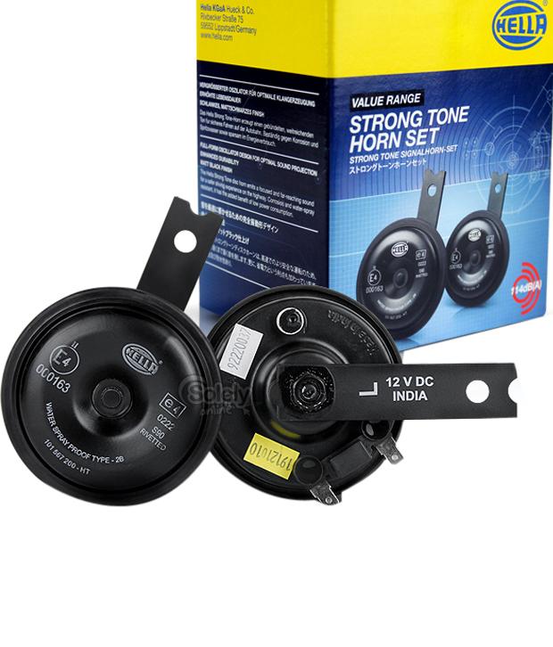 Hella - Strong Tone Car Horns 12V (High & Low) For Bikes & Cars